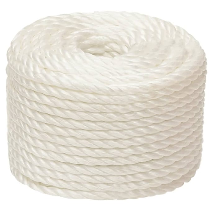 vidaXL - Werktouw - 12 - mm - 25 - m - polypropeen - wit