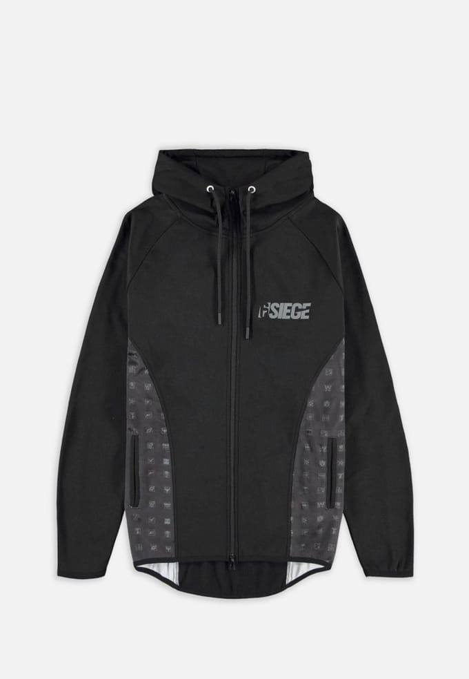 6 Siege - Tech Vest met capuchon - M - Zwart