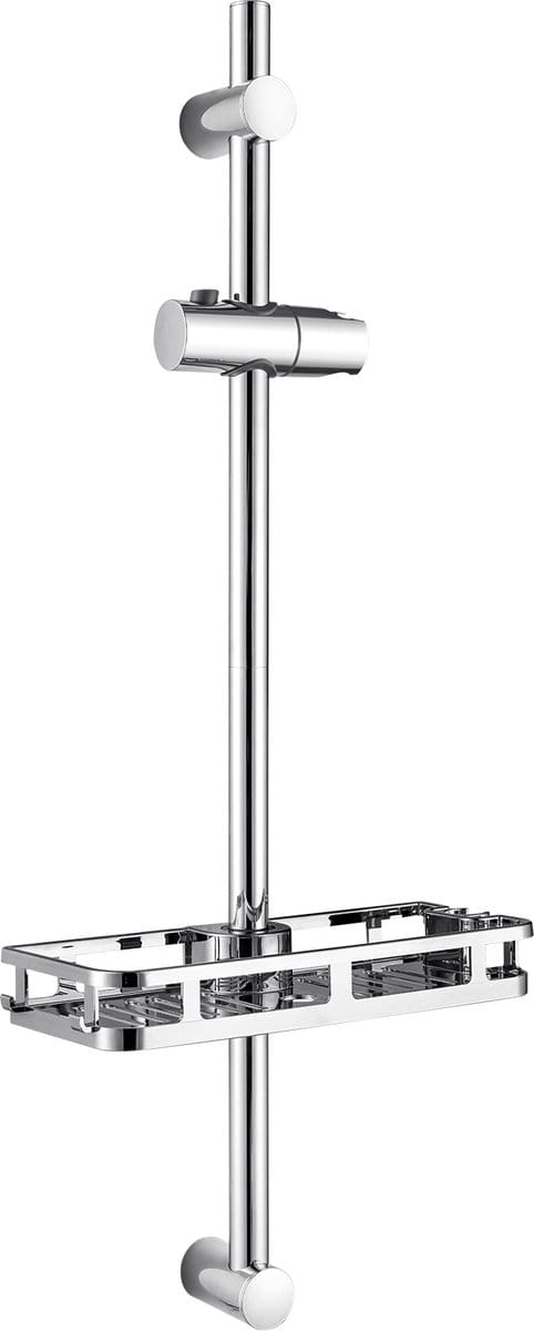 Auralum Max Verstelbare Doucheglijstang - 70 cm - Ruimtebesparend Doucherek - Universele Glijstang - Chroom