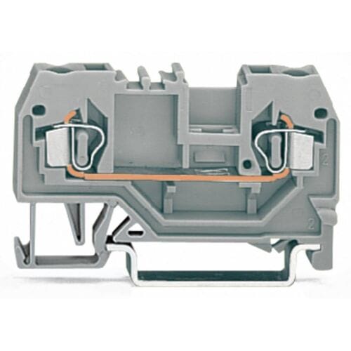 WAGO 280-901 Doorgangsklem 5 mm Spanveer Toewijzing: L Grijs 100 stuk(s) Package