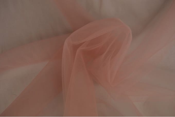 Bruidstule - Oud roze - 1 meter - Per meter - 150cm breed