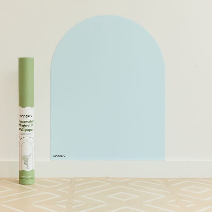 Kinderlybaby - Verwijderbaar Magnetisch behang - SKY BLUE