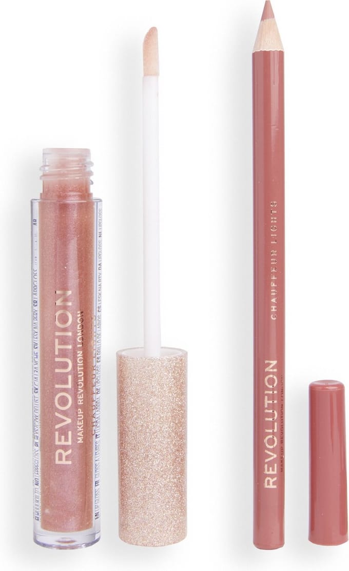 Makeup Revolution Ultimate Lights Shimmer Lip Kit - Chauffeur Lights