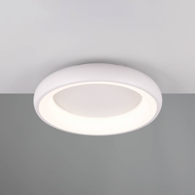 Trio Lighting Plafondlamp Cardona, Ø 46,5 cm, mat wit, metaal, CCT