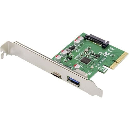 Digitus DS-30225 2 poorten USB 3.1 Gen 2-controllerkaart USB-A, USB-C PCIe