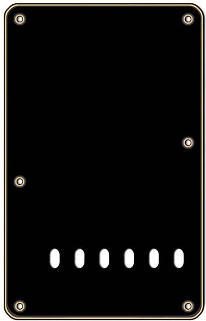 Boston BP-313-BC back plate, string spacing 11,2mm, 3 ply, standard Stallion, 86x138mm, black & cream