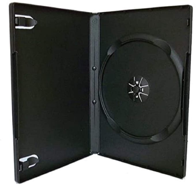 14mm Black Single DVD Case - Pack of 50