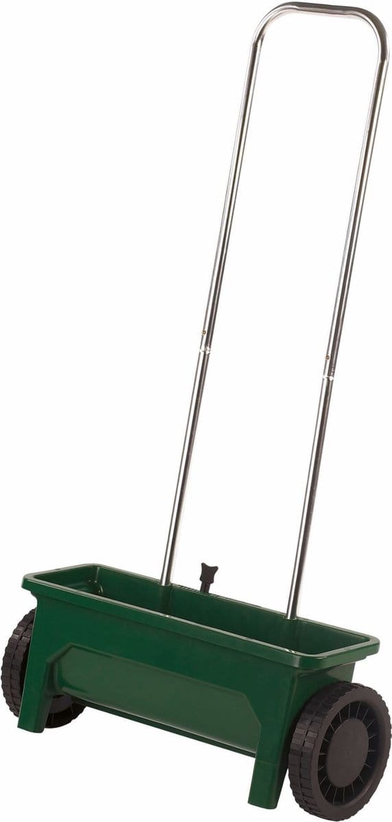 Toolland Strooiwagen, instelbare dosering, strooimateriaal 0-8 mm, 12 liter, groen