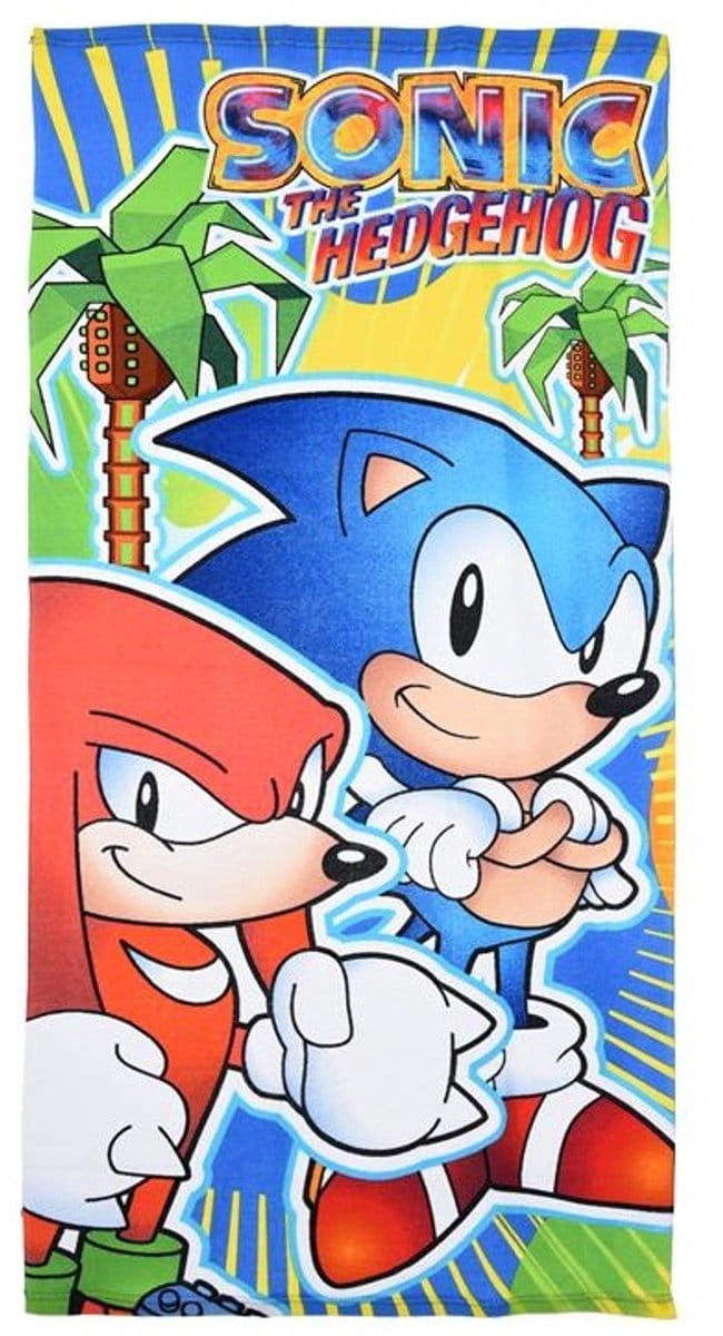 Sonic the Hedgehog Strandlaken - badhandoek Sonic & Knuckles - 70 x 140 cm - 100% Polyester - Absorberend