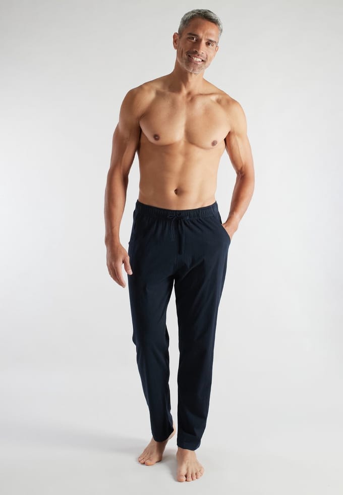 CECEBA Sapporo Heren pyjama/loungebroek lang - Blauw