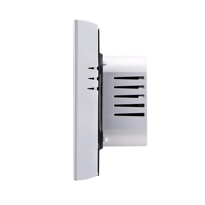 BTH-2000L-GA Water Vloerverwarming Thermostaat Digitale Temperatuurregelaar Groot LCD-scherm Touch Button Control 5A AC 95-240V GA wit
