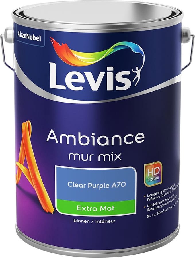 Levis - Ambiance Mur Extra Mat Mix - Clear Purple A70 - Mengverf - 5 L