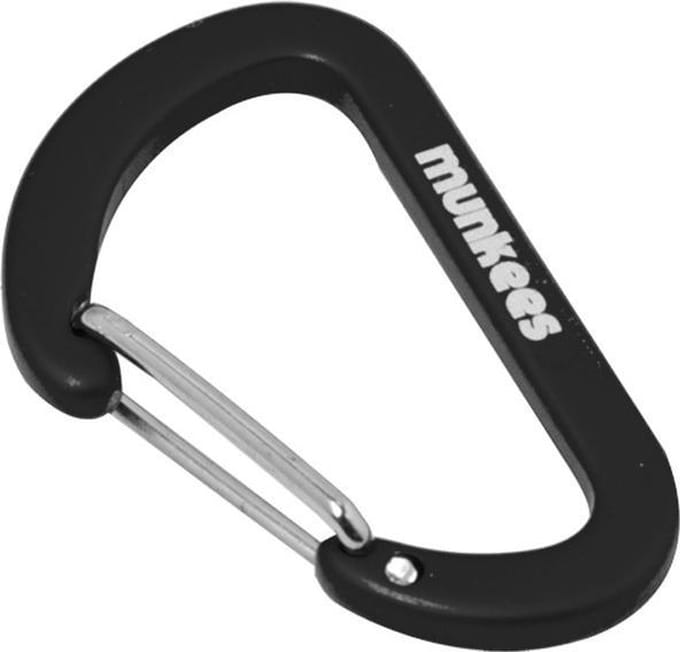 Munkees Karabijnhaak 4 X 40 Mm Staal Zwart 2 Stuks