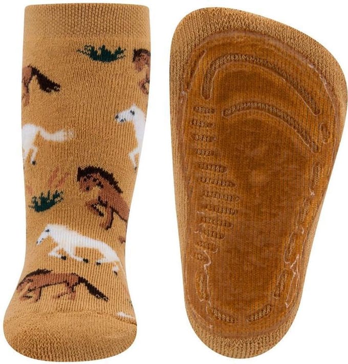 Antislipsokken Beige met Paarden - 21/22