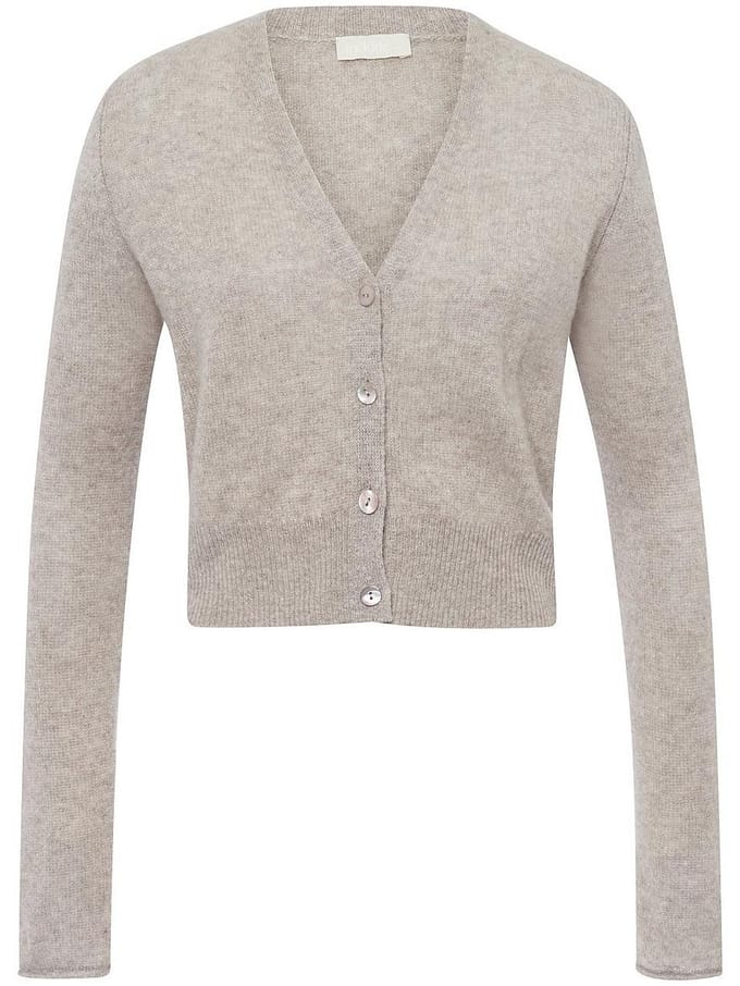 Vest en 100% kasjmier Van Peter Hahn beige
