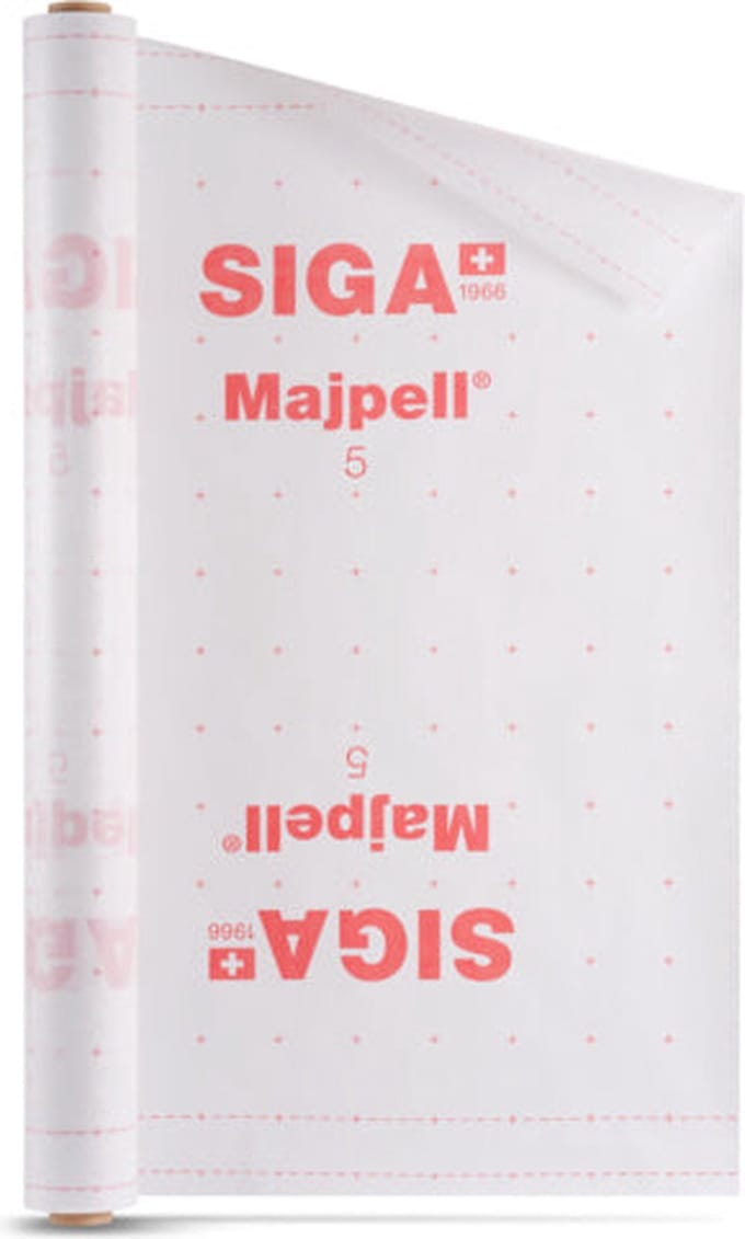 Siga Majpell 5 - 1,50 m x 50m - 75m2 - Diffunderende damprem - Luchtdichte laag