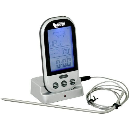 Techno Line WS 1050 Barbecuethermometer Alarm, Bewaking van kerntemperatuur °C /°F-weergave, Gevogelte, Lam, Kalkoen, Rund, Varken, Burger
