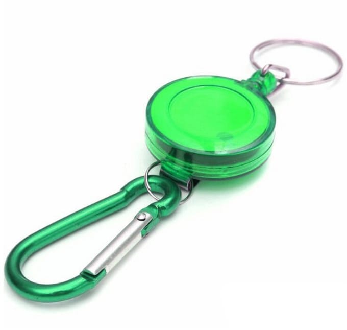 New Age Devi - Sleutelhanger met uittrekbaar koord - groen