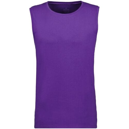 Ragman Ondermode Athletic Jersey Shirt Round Neck Lila / male