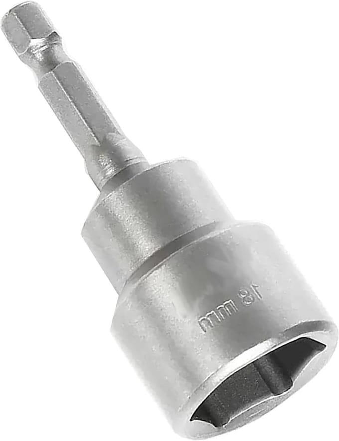 18mm Magnetische Moerhouder met 1/4" Hex Shank - Ideaal voor Boren, Moeren en Impact Adapters