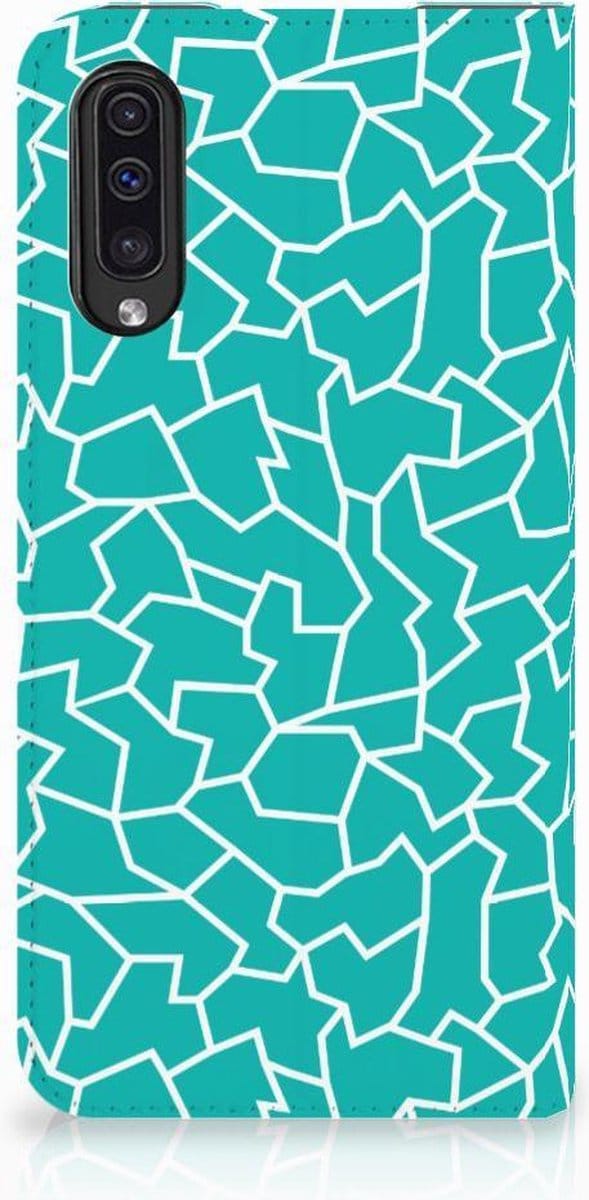 Samsung Galaxy A50 Bookcase Cracks Blue