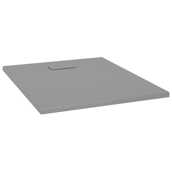 vidaXL - Douchebak - 100x80 - cm - SMC - grijs