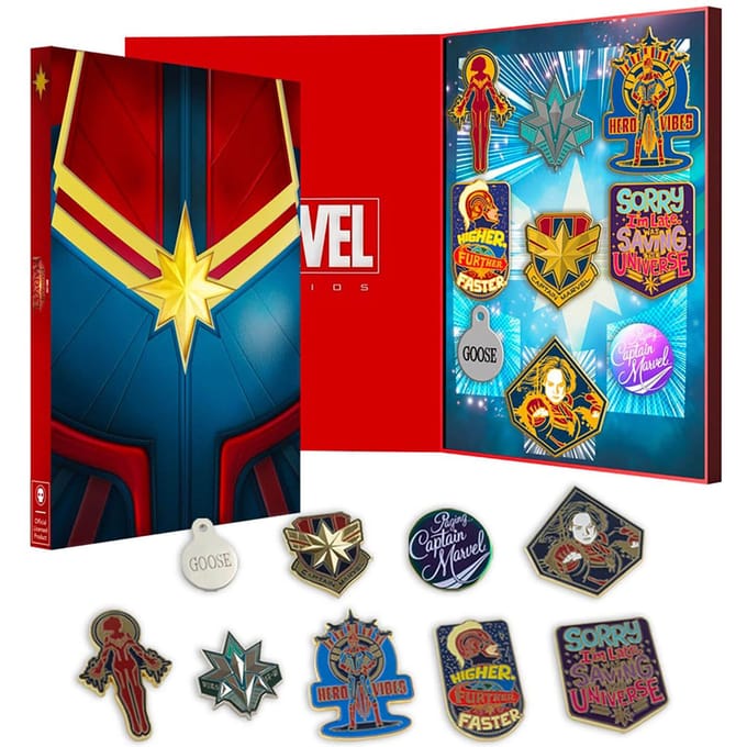 Captain Marvel Zavvi Exclusive Limited Pin Set