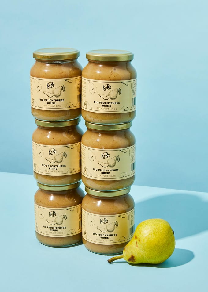 Bio vruchtenpuree peer 6 x 350 g