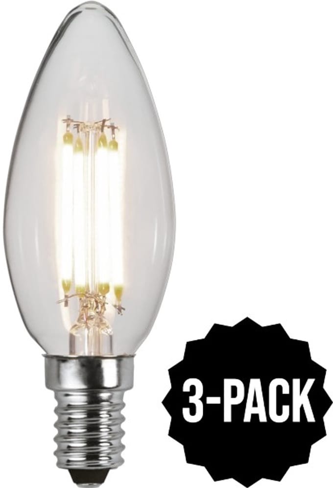 3 standen led lamp - 4W - set van 3