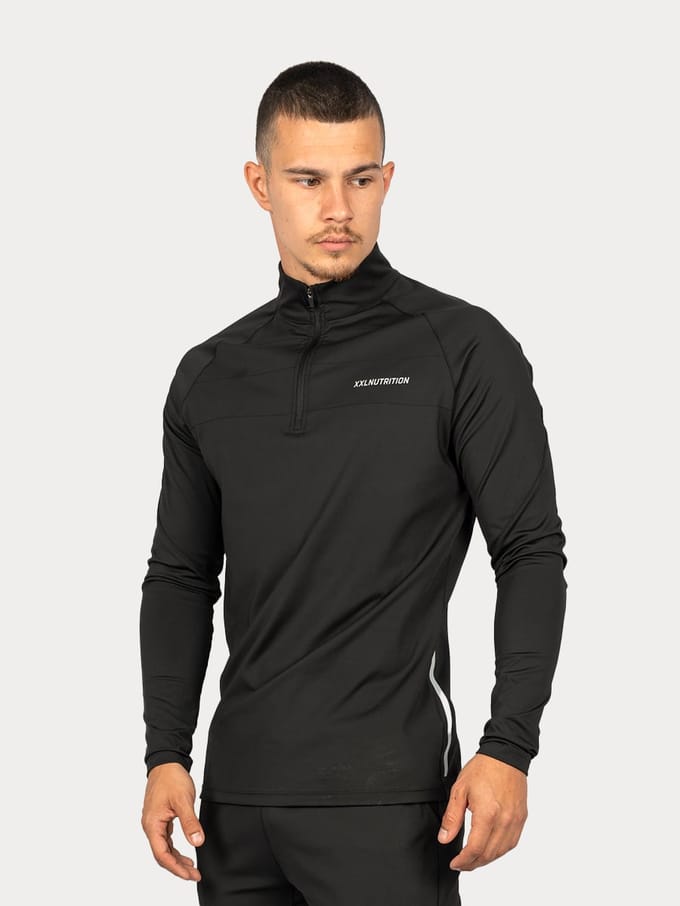 XXL Sportswear Training 1/4 Zip Pullover - Black Zwart XXL