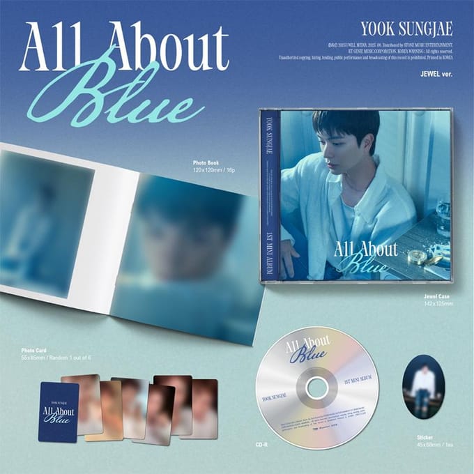 YOOK SUNGJAE (BTOB) - Alles over Blauw (JUWEEL Ver.) 1EA blue