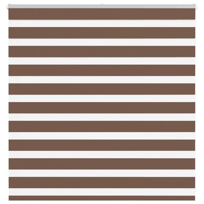 vidaXL - Zebra - rolgordijn - 150x100 - cm - stofbreedte - 145,9cm - polyester - bruin