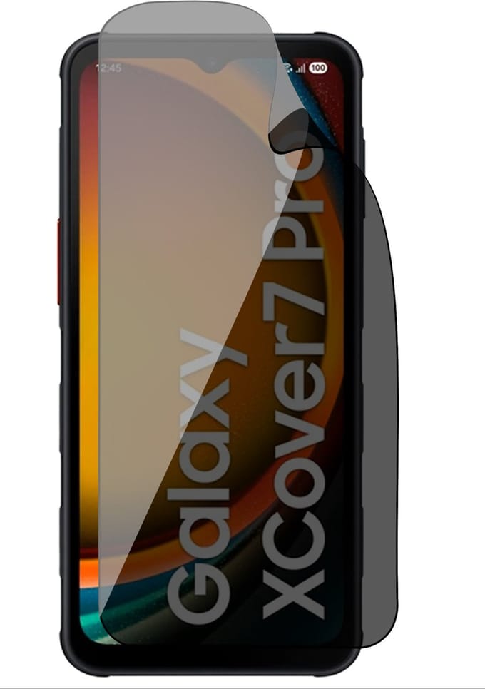 Privacy Screenprotector geschikt voor Samsung Galaxy XCover 7 Pro - 1x FlexGuard Screen Protector