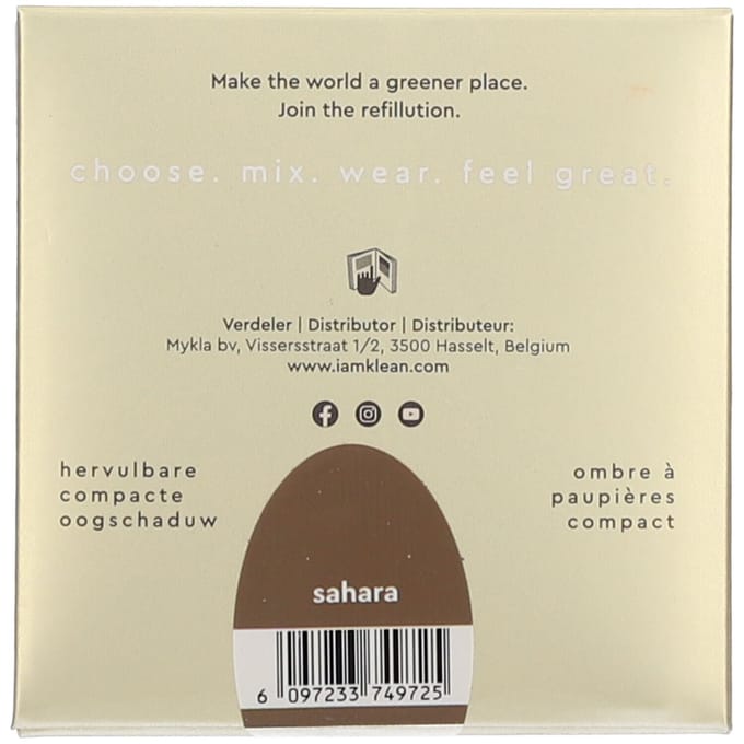 i.am.klean Compacte Minerale OogschaduwMake up - Make up - Oogschaduw - Sahara