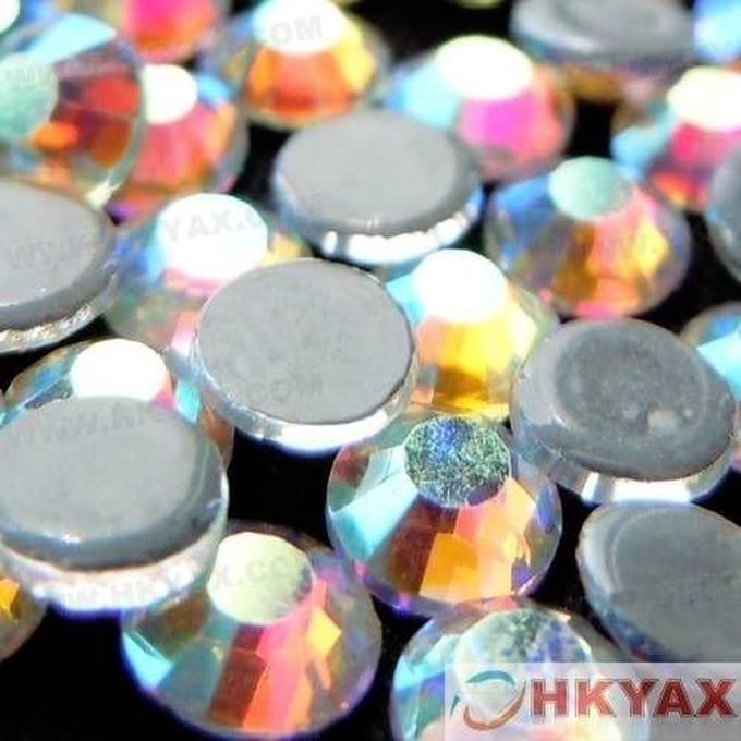 Strass steentjes HQ 5 A Hotfix Crystal AB SS34 (+/- 7 mm)