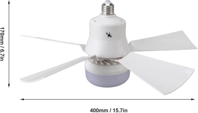 Dailygoody - Plafondventilator met Verlichting - Kleine
