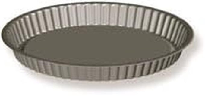 Fruit cake tin - Cakevorm Rond - Bakken Taarten - Ribbed Edge - Ø 32 cm - Silver