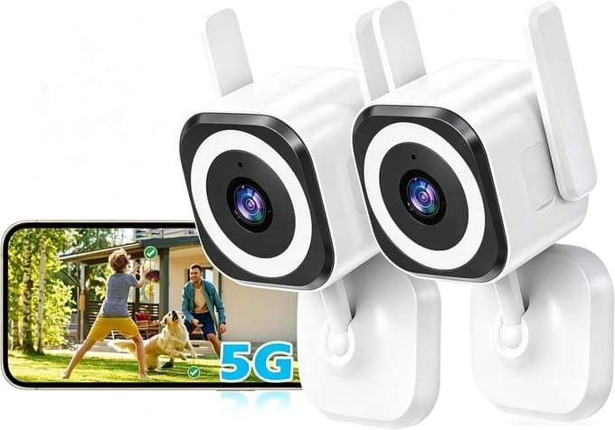 Bewakingscamera Set - Wifi Camera - Huis Beveiligen - Automatische Zoom - 2 Pack - Wit