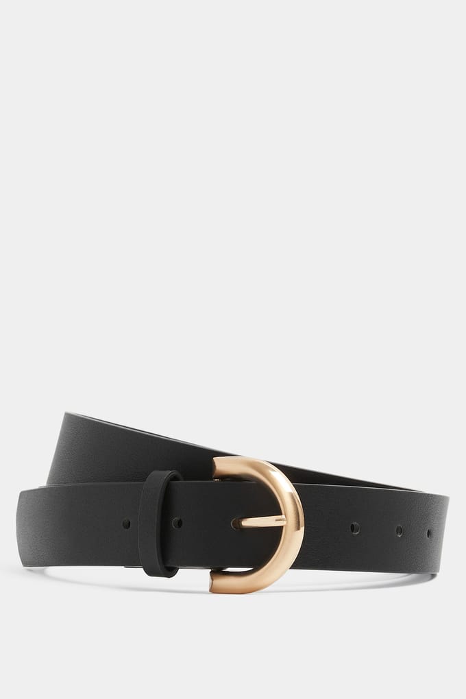 Yours Zwarte Riem Van Imitatieleersize 50-52
