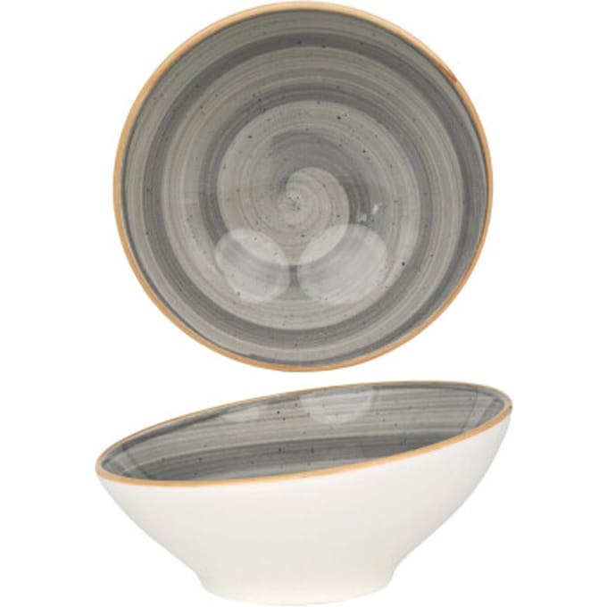 Bonna Serveerschaal - Aura Space - Porselein - 16 cm (350cc) - set van 2