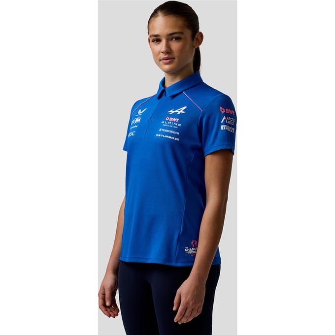 Officieel Dames Gepersonaliseerd Bwt Alpine Formula One Team Polo Shirt