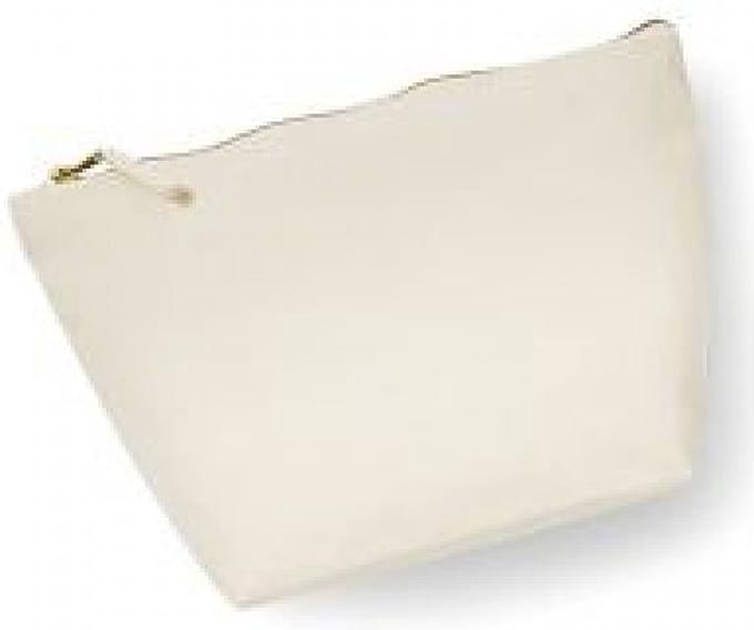 Westford Mill Canvas Accessory Bag WM540 - Natural - L (23 x 22,5 x 11 cm)