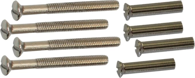 Qlinq Nikkel Patentbout - 4 x 45 mm