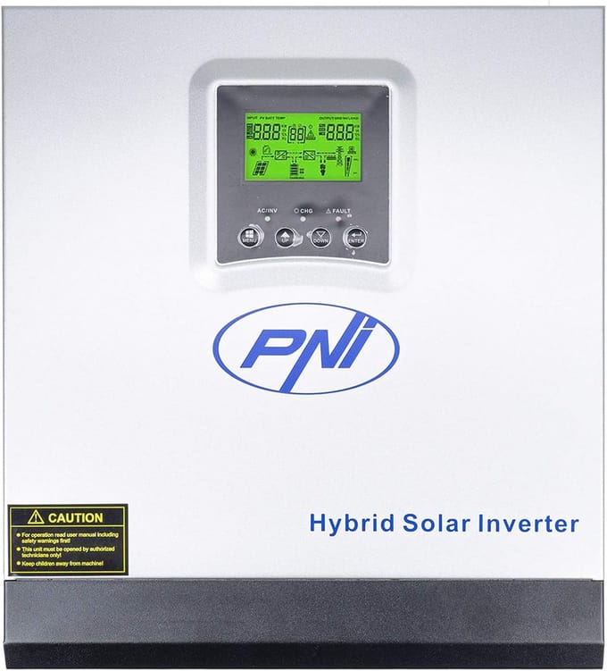 Hybride Zonne-omvormer 3000W 24V met MPPT 60A Zuivere Sinus voor Off Grid Systemen