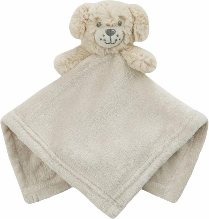 Baby Town Knuffeldoekje Puppy 38 x 38 Cm Polyester Zand
