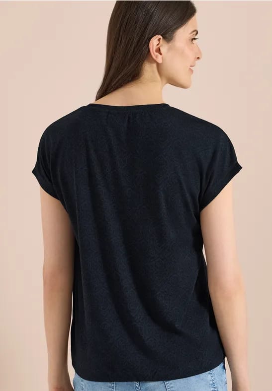 Shirt met burn-out look