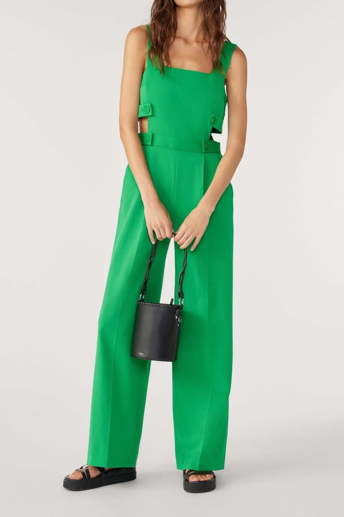 BA&SH Combinaison Cressy Vert Maat: 36 | Jumpsuits Outlet | Dames | Groen