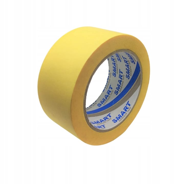 Afplaktape 48 mm x 50 m - Geel, hoge kwaliteit voor schilderwerk