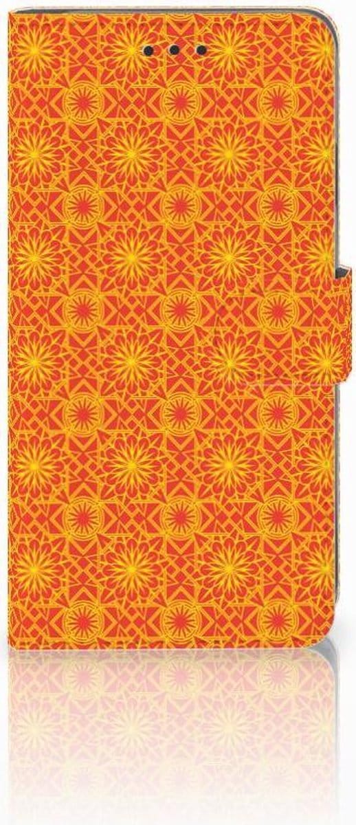 Apple iPhone Xs Max Telefoon Hoesje Batik Oranje
