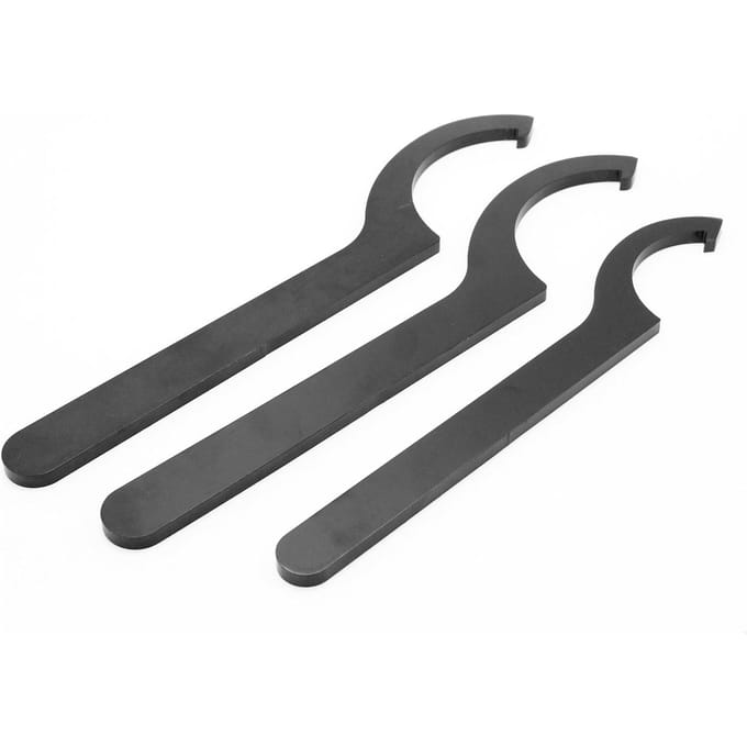 Coilover Shocks Verstelbare Sleutel Gereedschap Stalen Sleutelsleutels (Set van 3) zwart